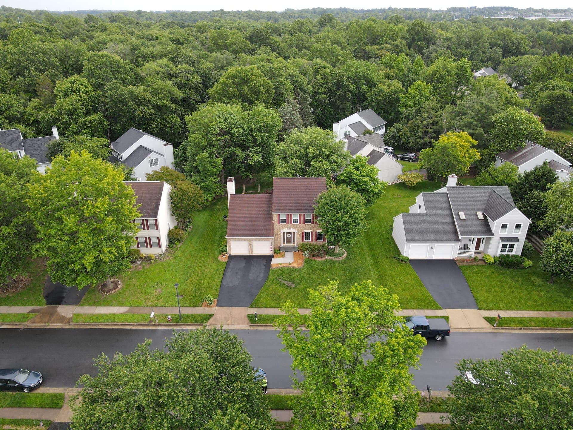 Suburban Family Home Aerials